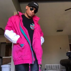 L RETRO Winter Ski Jacket w/hood DOPE